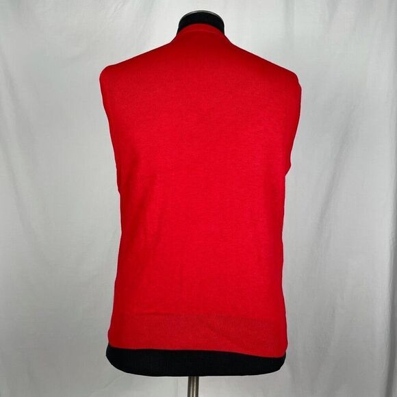 Jantzen NWT Red Knit Layering Vest - Mens L - Picture 6 of 8